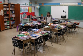 photograph of a classroom