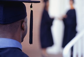 A photograph of a graduation