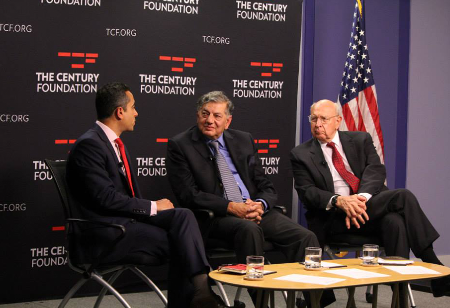 Panel of three men at The Century Foundation