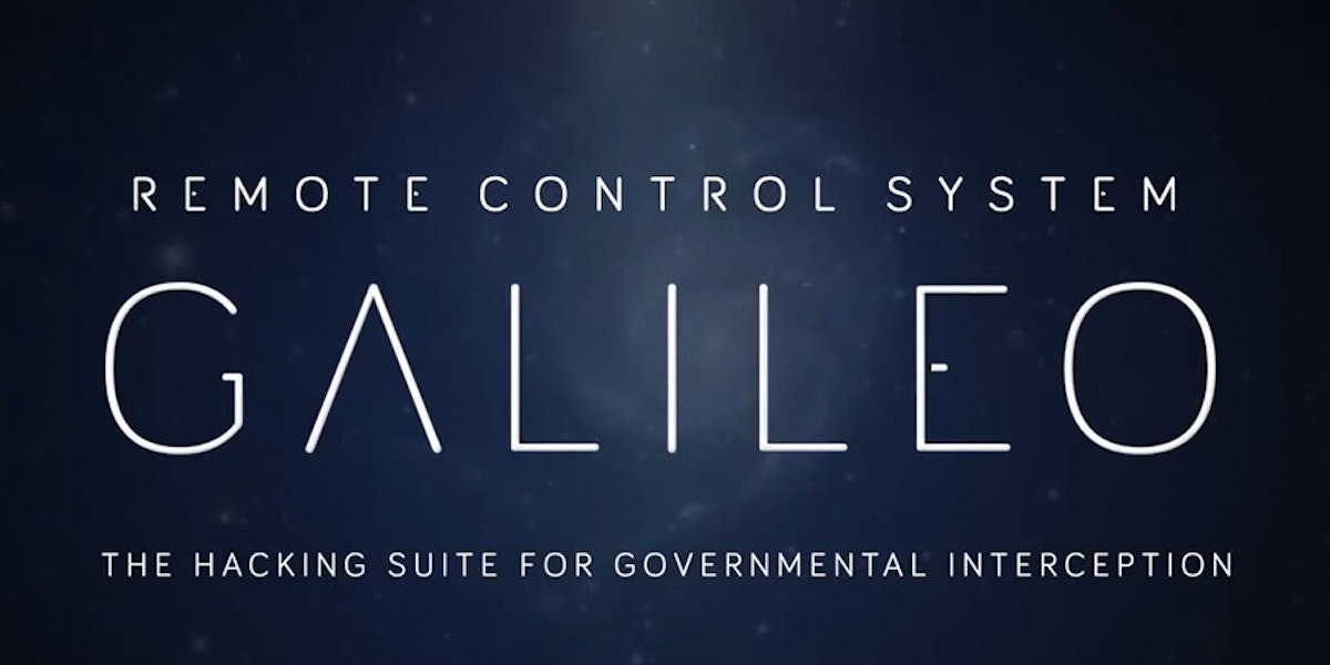 Remote Control System GALILEO THE HACKING SUITE FOR GOVERMENTAL INTERCEPTION