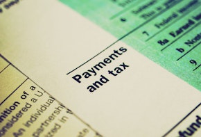 a close up view of a tax form