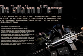 a poster with a gun on it that says the salvation of error