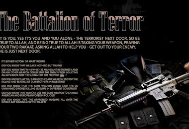 a poster with a gun on it that says the salvation of error