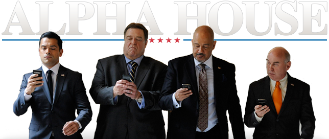 a group of three men standing next to each other