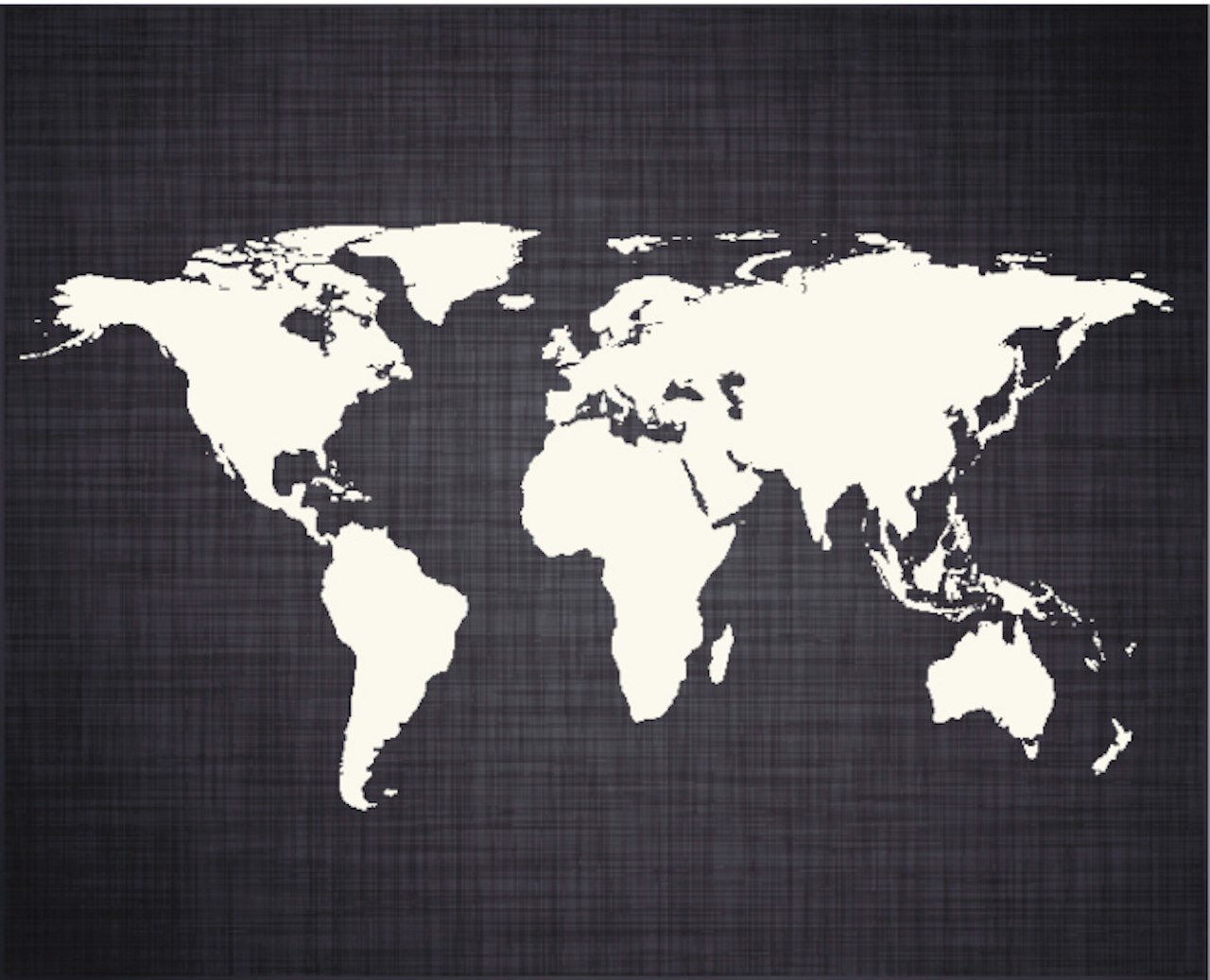 Картина карта мира белая