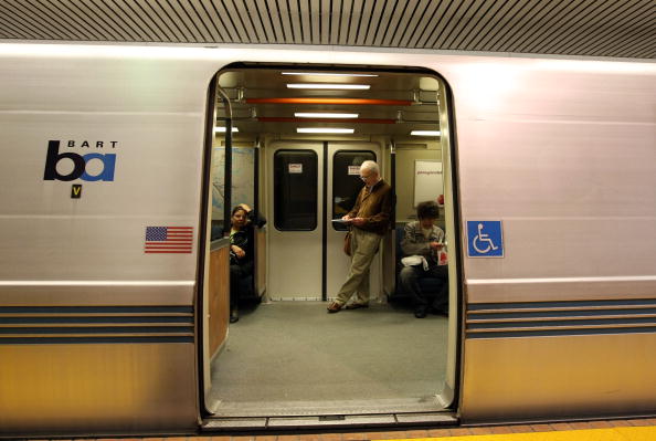 SAN FRANCISCO - MAY 12:  Bay Area Rapid Transit (BART) passengers wait onboard a train at the Powell Street station May 12, 2008 in San Francisco, California. BART and other mass transit systems across the country are experiencing a surge in ridership as commuters get out of their cars and take advantage of buses, trains and ferries as in an effort to save money as gasoline prices continue to climb to record highs.  (Photo by Justin Sullivan/Getty Images)