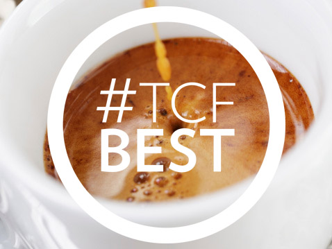 extraction of espresso with rich crema in cup