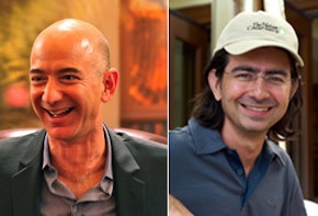 Jeff Bezos and Pierre Olmidyar