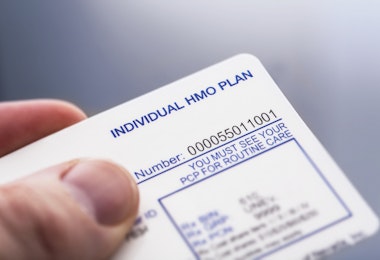 A Medical/health insurance ID card.