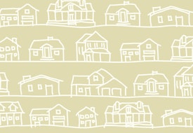 Basic & stylish vector drawing of houses.