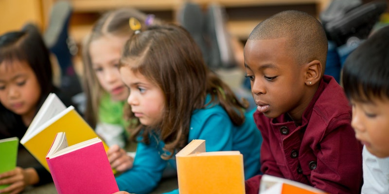 Children reading books