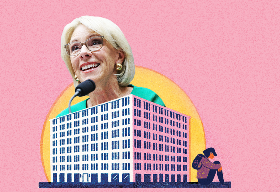 a woman standing in front of a microphone