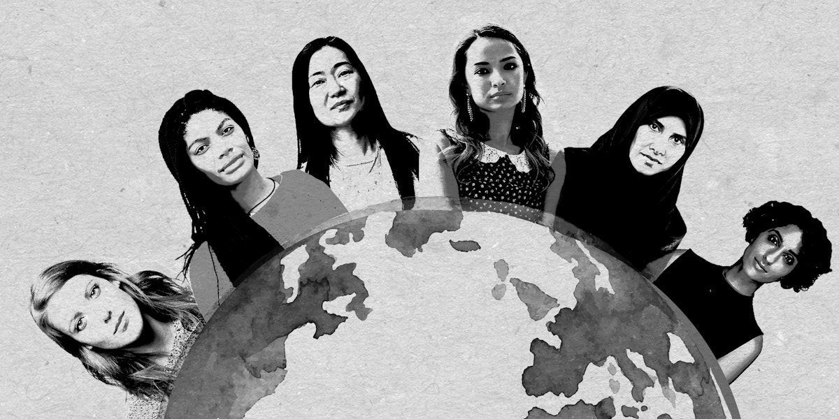 Collage of women around the globe