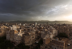 SANA'A, YEMEN - AUGUST 2010:  Images over the ancient old city within the heart of Sana'a, the capital city of Yemen, August 16, 2010.  (Photo by Brent Stirton/Reportage by Getty Images)