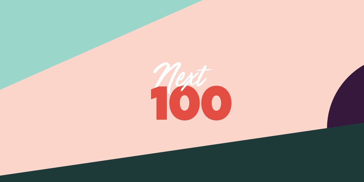 Graphic of the Next 100 Logo
