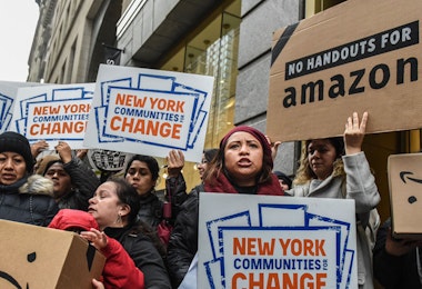 a photograph of a demonstration