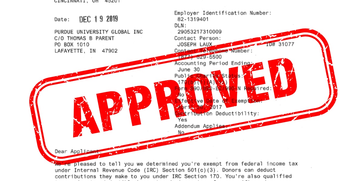 A IRS document that has an approval stamp