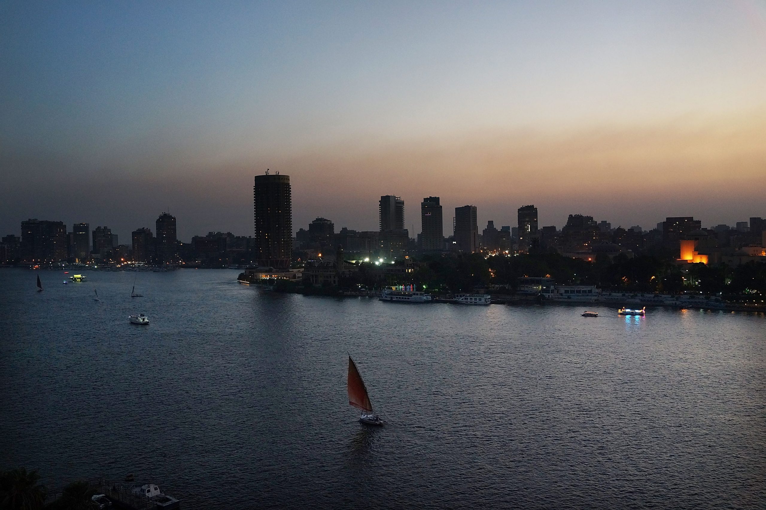 CAIRO, EGYPT - JULY 06: Boats move down the Nile at sunset on July 6, 2013 in Cairo, Egypt. Over 17 people were killed in clashes around the country yesterday with dozens injured as the Egyptian military tries to restore order. Reform leader Mohamed ElBaradei has been named interim prime minister of Egypt. Adly Mansour, chief justice of the Supreme Constitutional Court, was sworn in as the interim head of state in ceremony in Cairo in the morning of July 4, the day after Morsi was placed under house arrest by the Egyptian military and the Constitution was suspended.  (Photo by Spencer Platt/Getty Images)