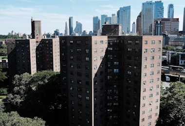 NEW YORK, NY - JUNE 11: Public housing stands in Brooklyn on June 11, 2018 in New York City. In an announcement today made public by Manhattan U.S. Attorney Geoffrey Berman, New York City will pay $2 billion to settle claims of corruption and mismanagement at the nation's largest public housing agency known as NYCHA. Investigators claim that water leaks,holes in walls, lead paint, mold, malfunctioning elevators and rats were a part of daily life for the thousands of residents living in public housing. The deal also calls for the appointment of a monitor to oversee the city-run public housing authority during the 10-year span of the agreement. (Photo by Spencer Platt/Getty Images)