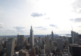 NEW YORK, NEW YORK - SEPTEMBER 14: The One Vanderbilt building stands among the Midtown Manhattan skyline as seen from the Top of the Rock on September 14, 2020 in New York City. The One Vanderbilt building, the second-tallest New York City office building, opens up amid the coronavirus (COVID-19) pandemic when many city employees are working from home. (Photo by Michael M. Santiago/Getty Images)