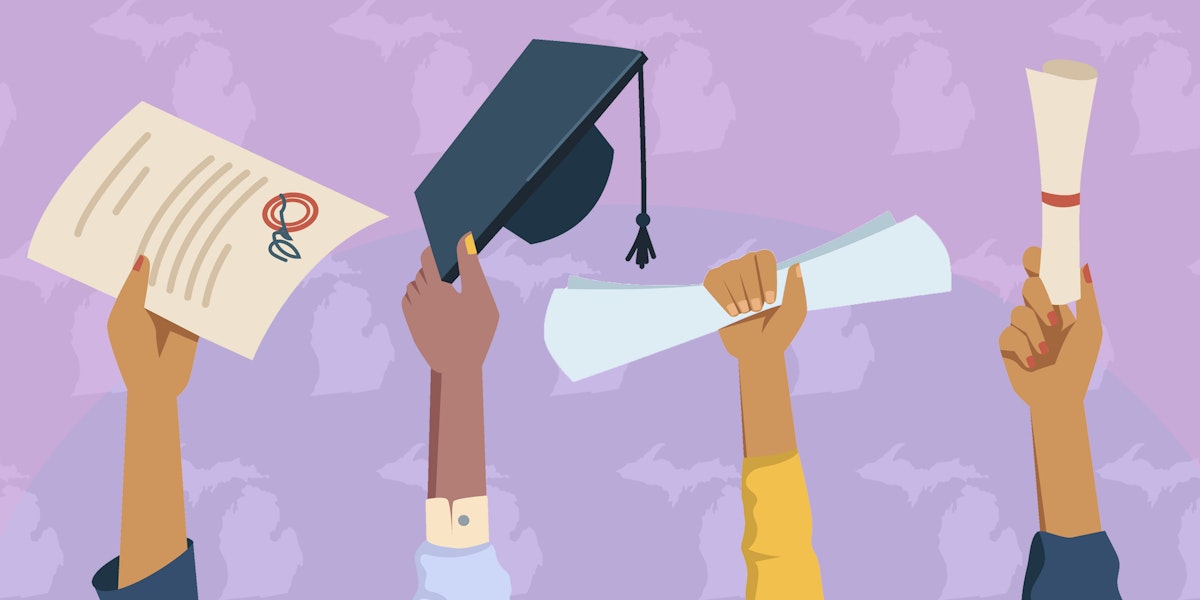 a group of people raising their hands in the air