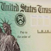 A federal check of the United States Tresury