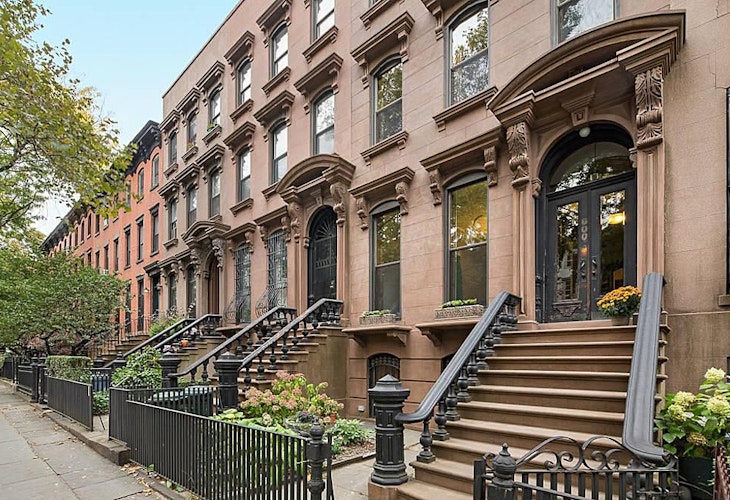 Photograph of brownstones