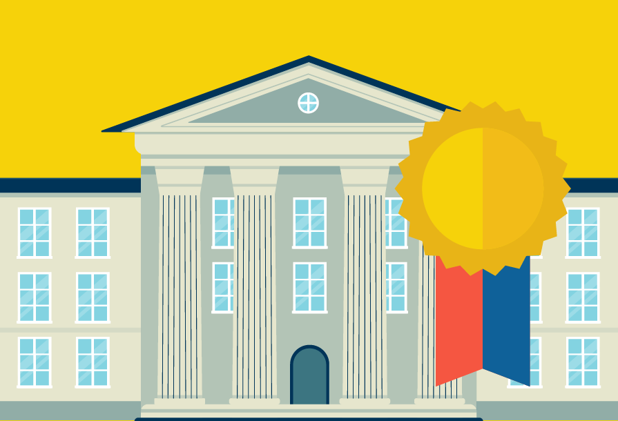 Vector graphic of a goverment institution