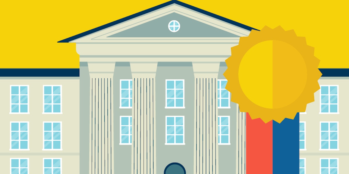 Vector graphic of a goverment institution
