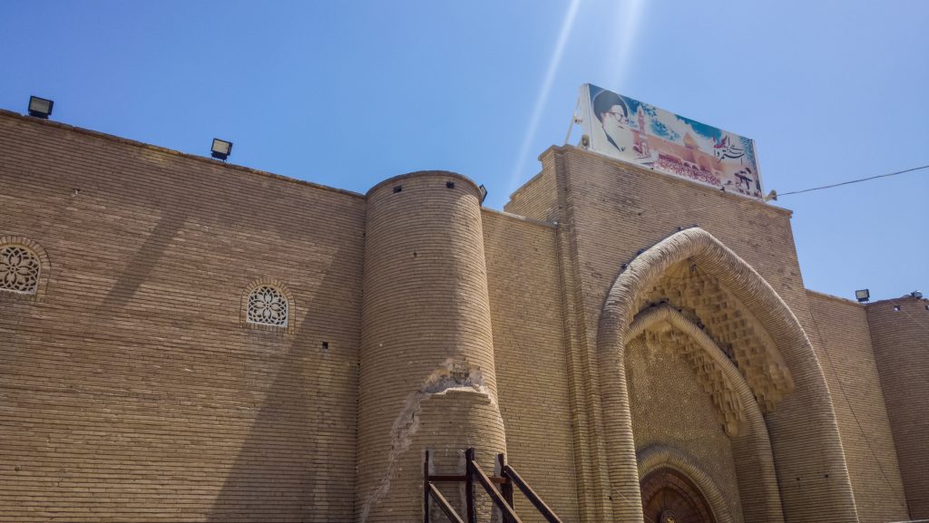 The ancient mosque of Kufa, built in the era of Imam Ali, in Najaf governorate, Iraq. Source: Rasool Ali/Getty Images