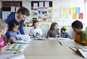 Shot school classroom