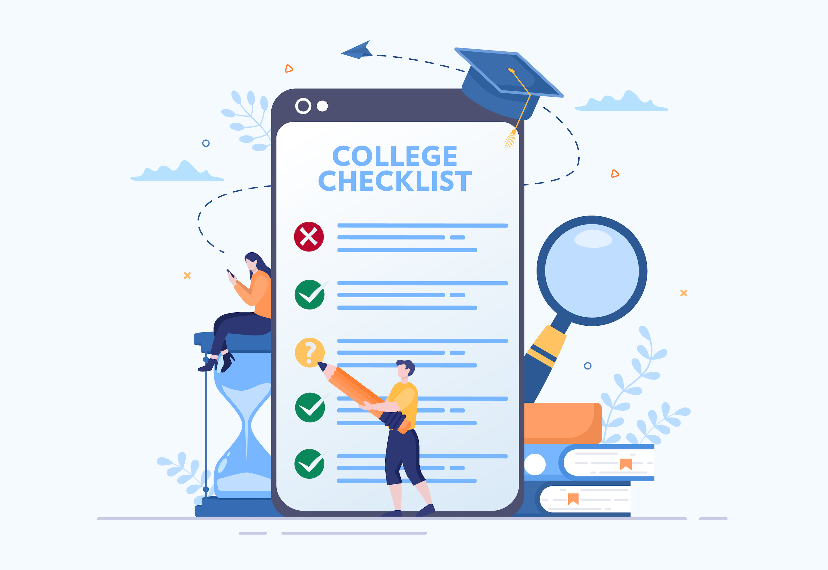 law school admission council checklist clipart