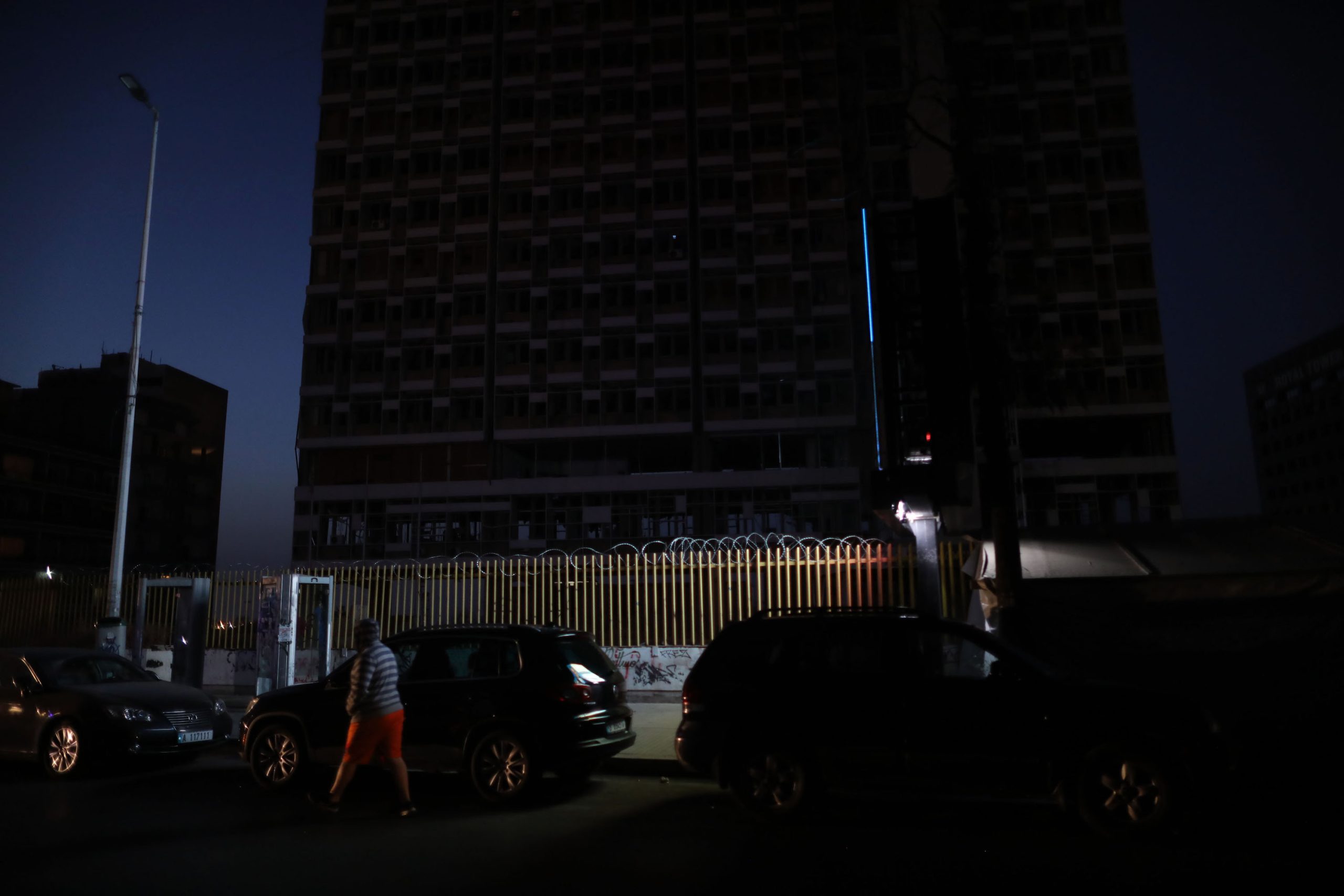 BEIRUT,LEBANON APRIL 28: The headquarters building of Lebanon Electricity company (EDL) from outside on April 28, 2022 in Beirut, Lebanon. Lebanon's state-owned Electricite du Liban (EDL), generating 90% of the country's electricity production, transmission and distribution activities, provided a quote of 16 million USD to the government for half a day's worth of power at polling stations for the country's critical vote on May 15.(photo by Marwan Tahtah/Getty images)