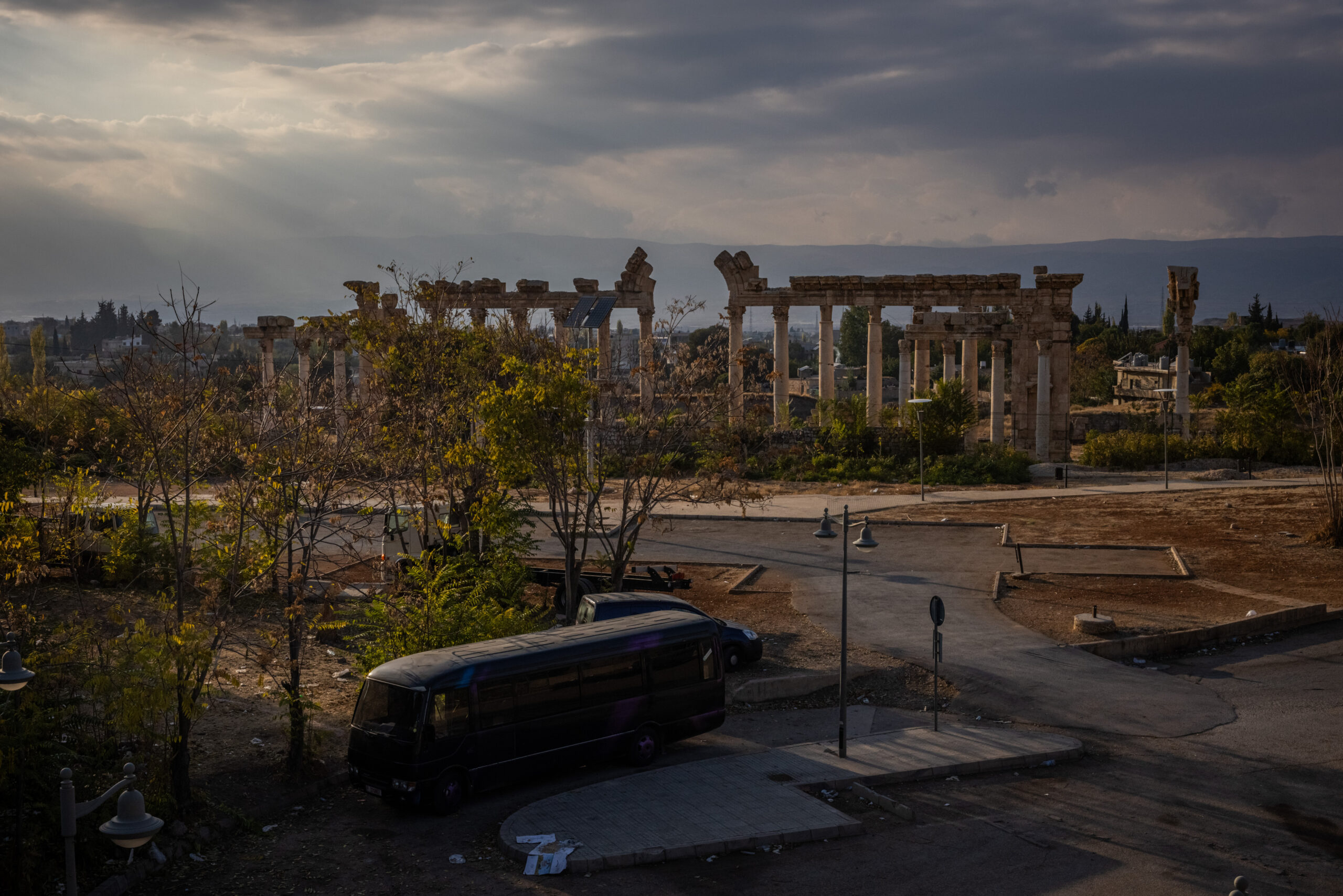 BAALBEK, LEBANON - NOVEMBER 4: Part of the UNESCO World Heritage site roman ruins stand in the city of Baalbek on November 4, 2024 in Baalbek, Lebanon. Israel has increasingly targeted Lebanon's eastern city of Baalbek and the surrounding Bekaa valley, considered a bastion of Hezbollah support. Earlier this week, Israel ordered residents of Baalbek and neighboring towns to evacuate before a new wave of strikes. (Photo by Ed Ram/Getty Images)
